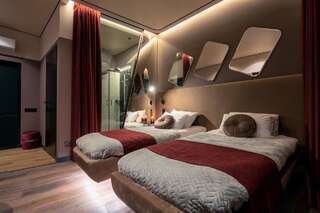 Апартаменты Luxury Upscale Apartments On Maydan Киев Двухместный номер Делюкс с 2 отдельными кроватями-1